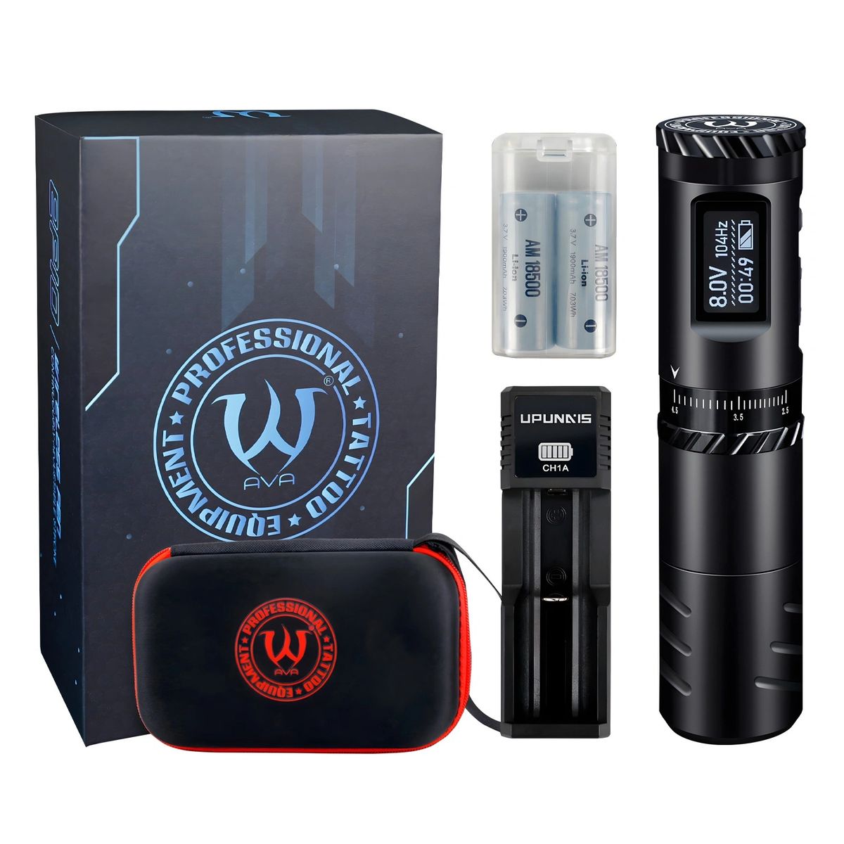 EP10 Stroke Adjustable wireless tattoo pen machine from ava